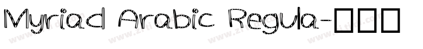 Myriad Arabic Regula字体转换